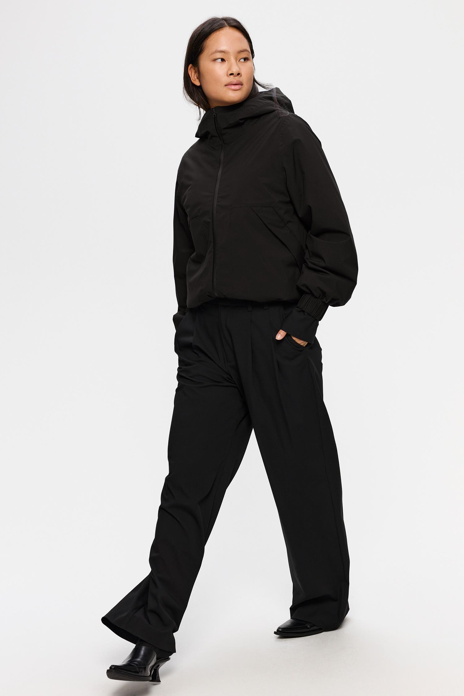 Elvine Disa Black Damen Wasserdichte Jacke Kapuze schwarz